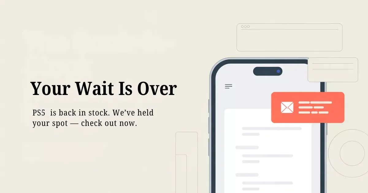Back-in-Stock Notification Popup example